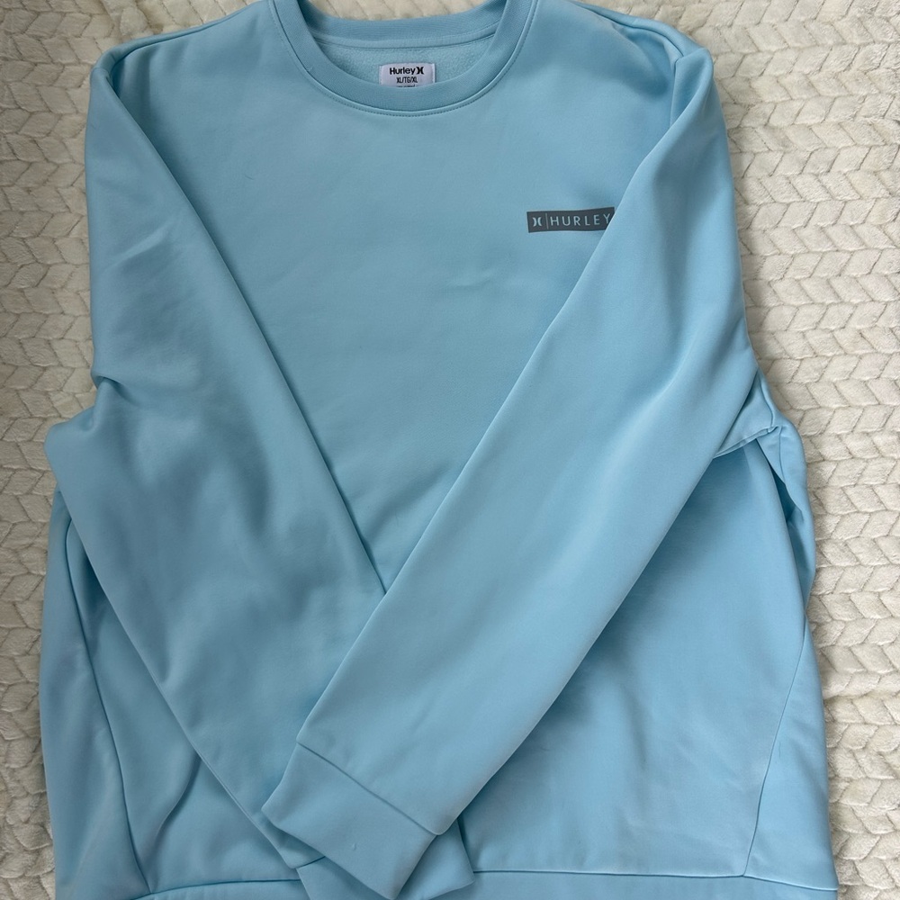 Hurley Men's Sky Blue Crewneck Sweater